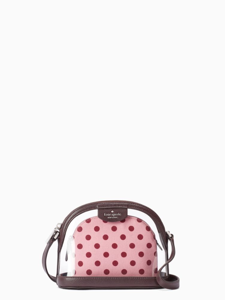 Kate Spade,sylvia see-through lia dot dome crossbody,crossbody bags,