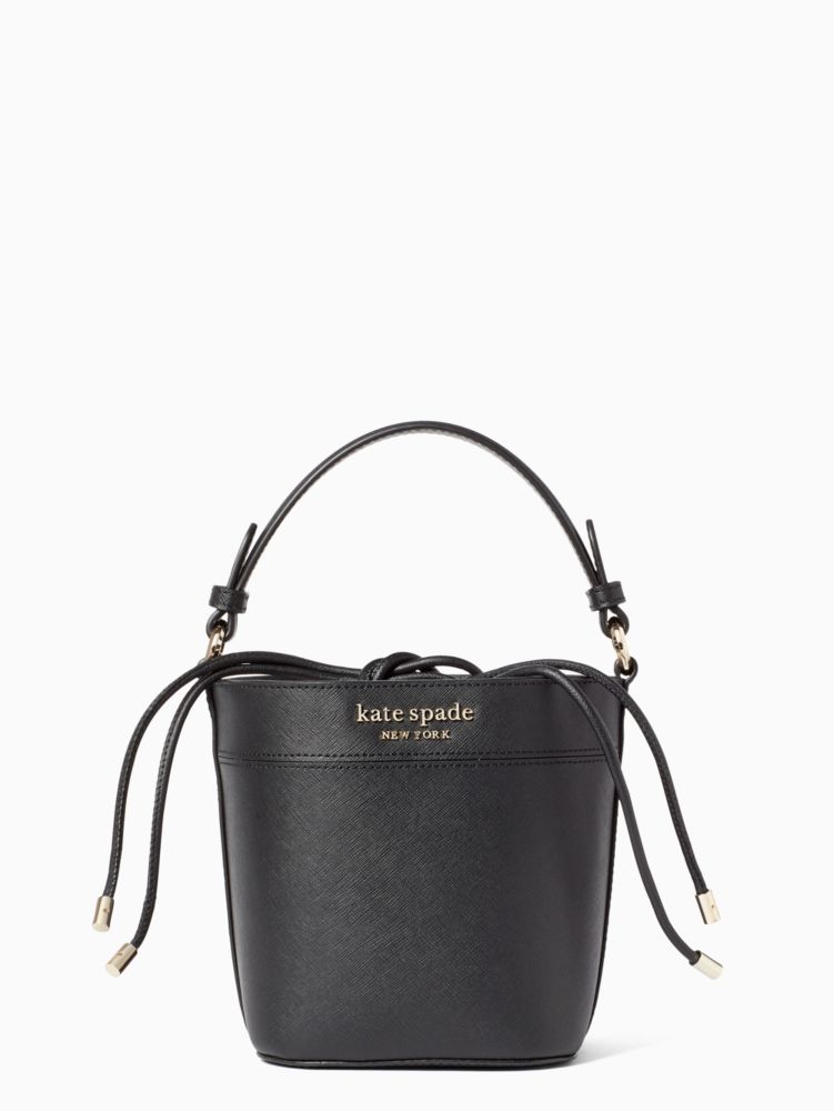 Black Cameron Small Bucket Bag