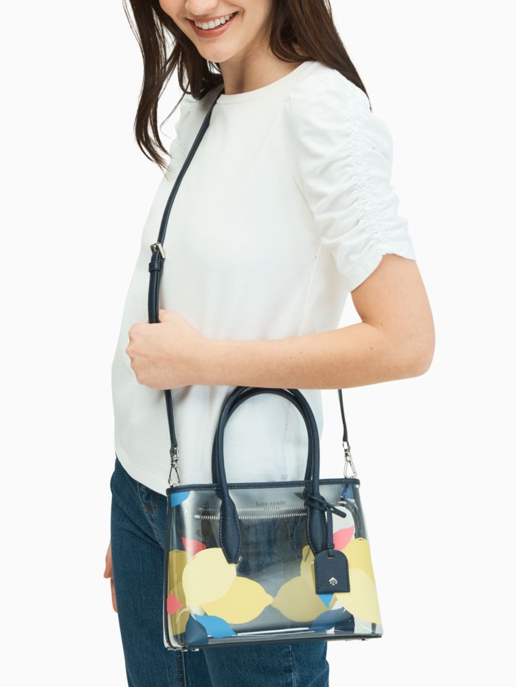 Kate Spade,eva see-through lemon zest small top zip satchel,satchels,
