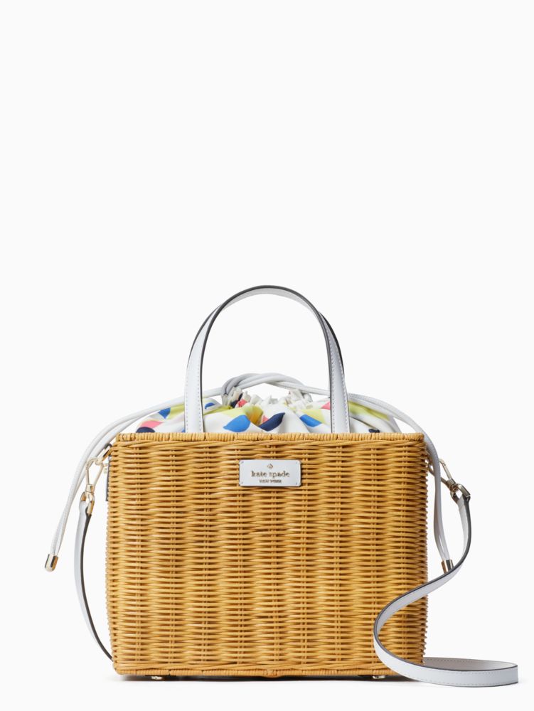 Sam Wicker Lemon Zest Medium Satchel Kate Spade Outlet Kate Spade Outlet