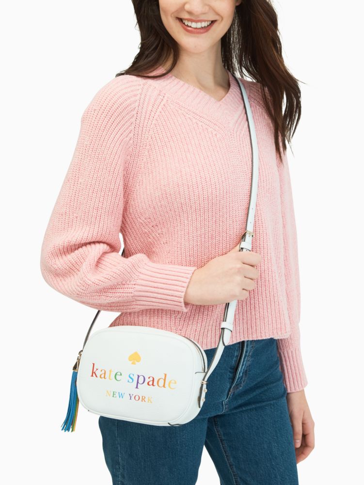 Kourtney rainbow logo camera bag new arrivals