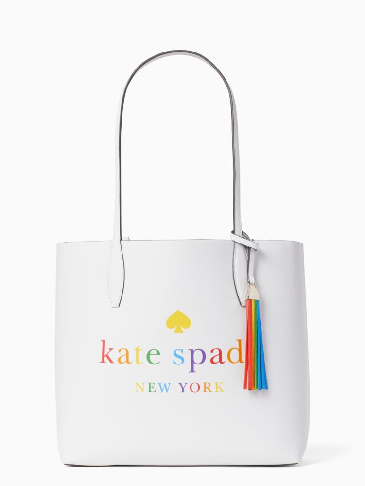 Arch Rainbow Logo Large Reversible Tote | Kate Spade Outlet