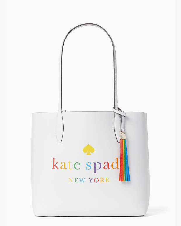 Arch Rainbow Logo Large Reversible Tote | Kate Spade Outlet