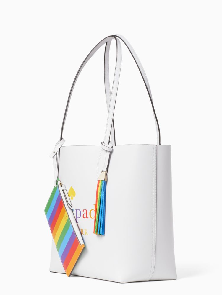 Arch Rainbow Logo Large Reversible Tote Kate Spade Outlet