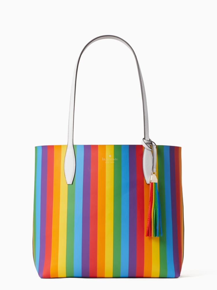 Arch Rainbow Logo Large Reversible Tote | Kate Spade Outlet