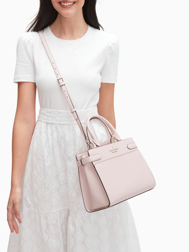 Kate Spade,staci medium satchel,satchels,Light Rosebud