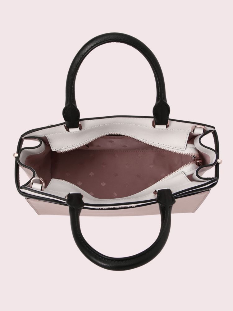 Kate Spade,ステイシー カラーブロック ミディアム サッチェル,バッグ,ウォームベージュマルチ