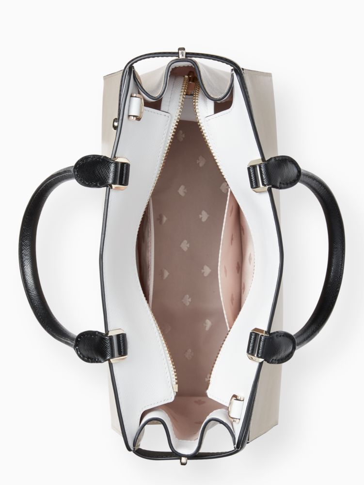 Kate Spade,ステイシー カラーブロック ミディアム サッチェル,バッグ,ウォームベージュマルチ