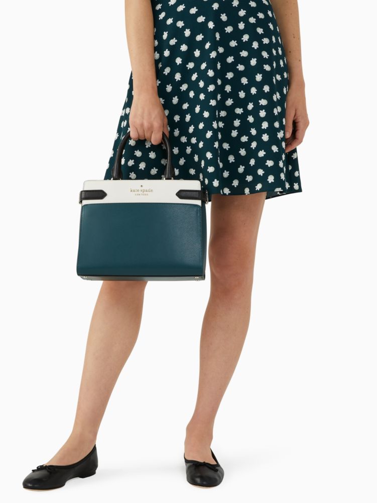 Kate Spade Staci Medium Satchel in Colorblock Nimbus Grey – Exclusively USA