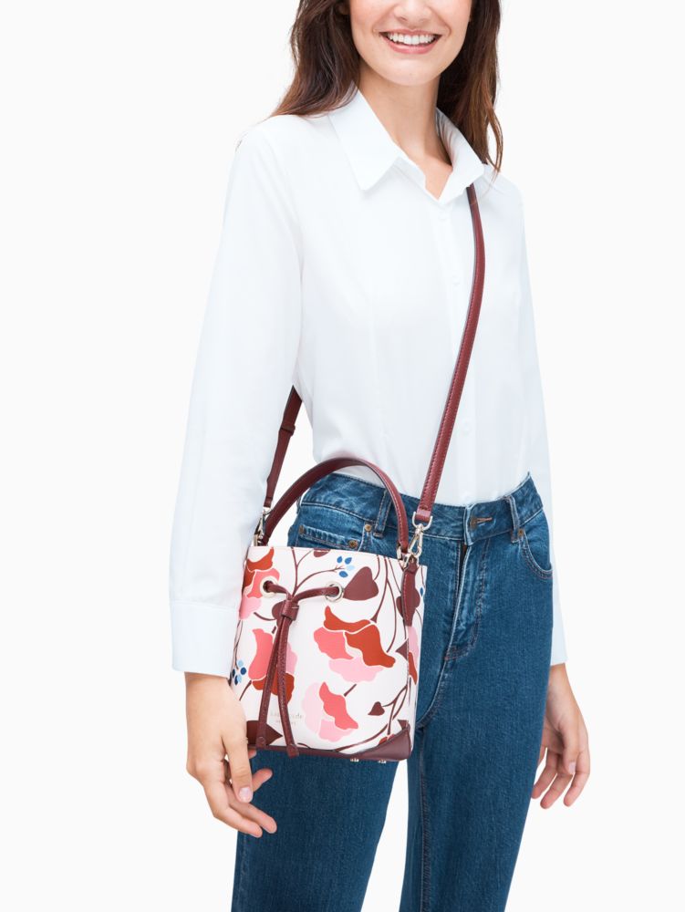 Kate Spade,eva nouveau bloom small bucket,crossbody bags,