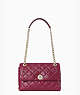Kate Spade,natalia medium flap shoulder bag,shoulder bags,Blackberry Preserve