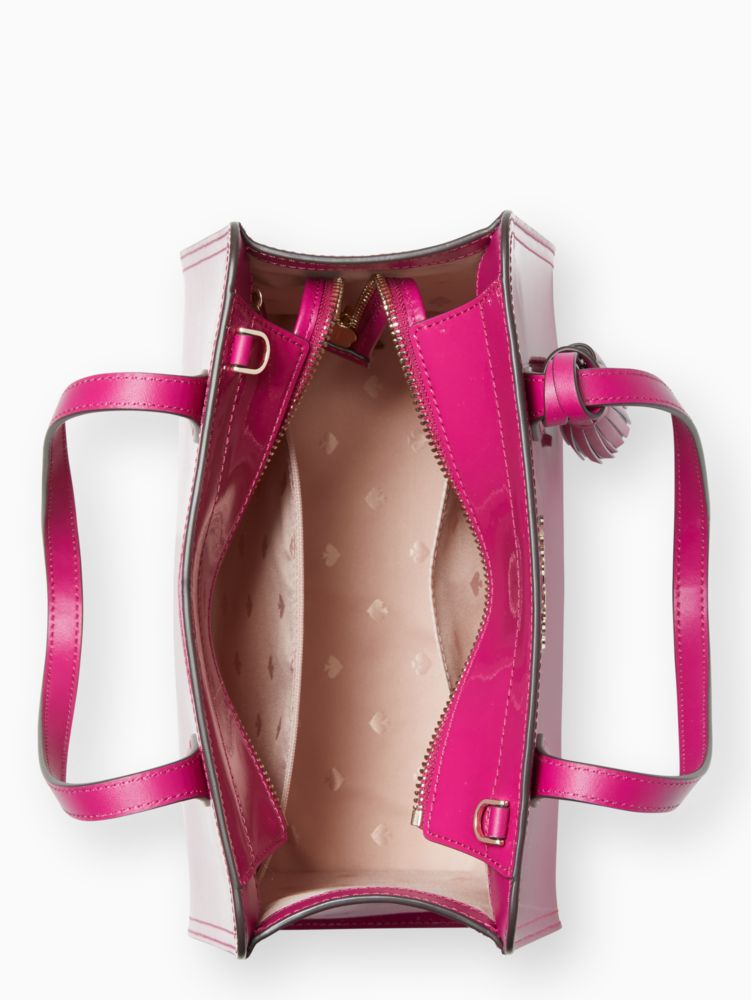 Rowe Patent Small Top Zip Satchel | Kate Spade Outlet | Kate