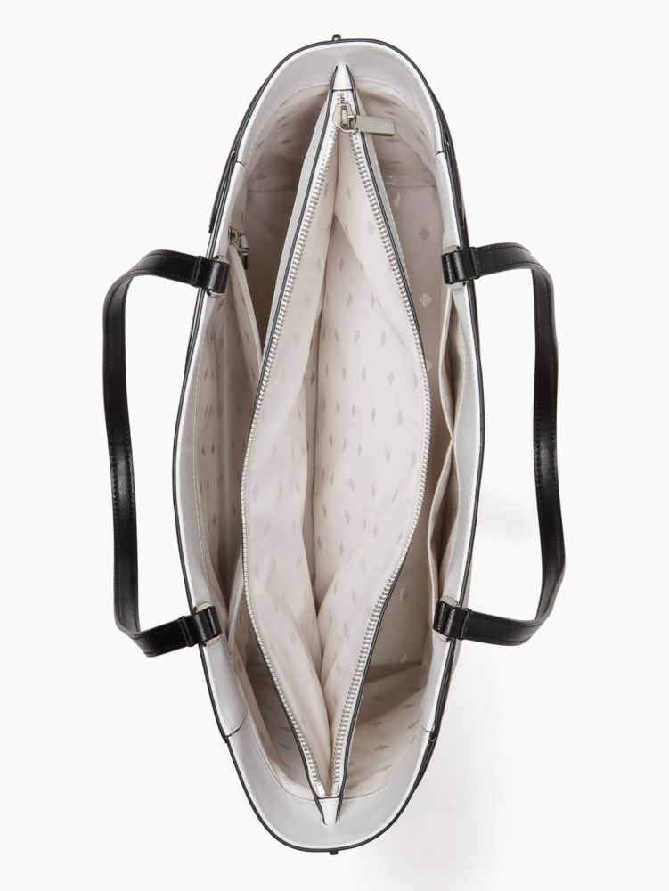 Kate Spade,ステイシー カラーブロック ラップトップ トート,バッグ,ニンバスグレーマルチ