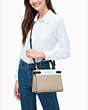 Kate Spade,staci colorblock small satchel,satchels,Warm Beige Multi