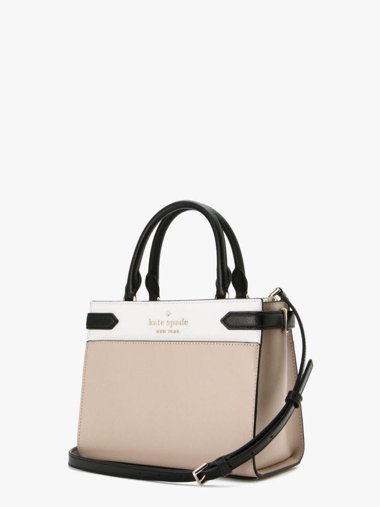 Kate Spade,ステイシー カラーブロック スモール サッチェル,バッグ,ウォームベージュマルチ