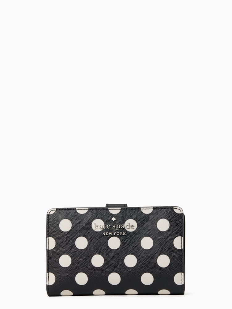 Polka dot kate spade wallet new arrivals