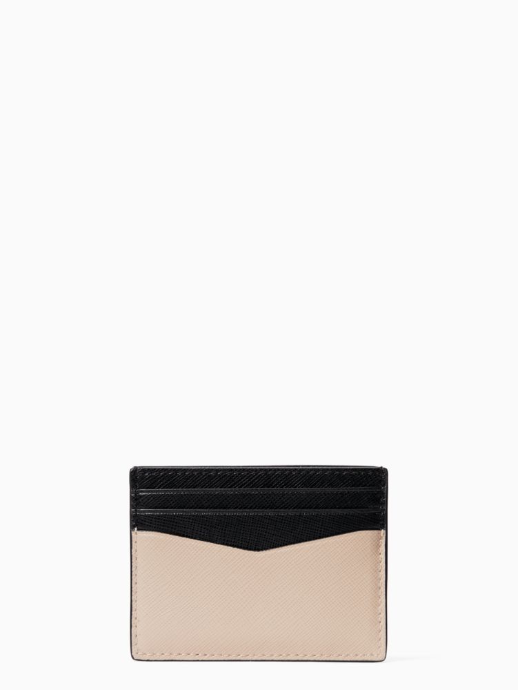 Kate Spade,Staci Small Slim Card Holder,Beige