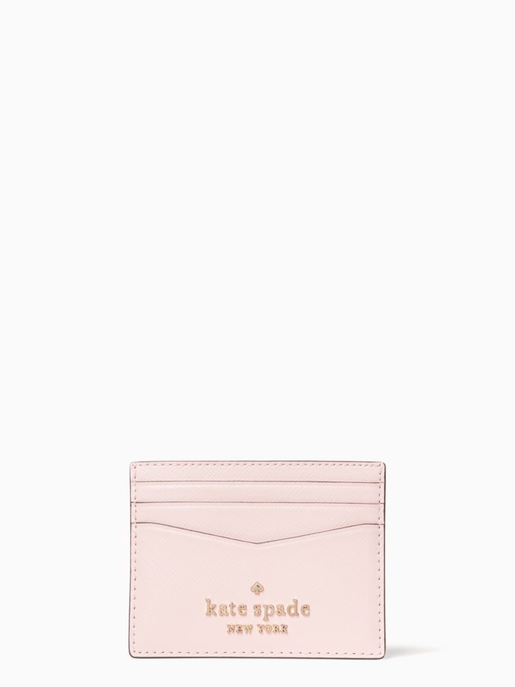 Kate Spade,staci small slim card holder,Light Crepe