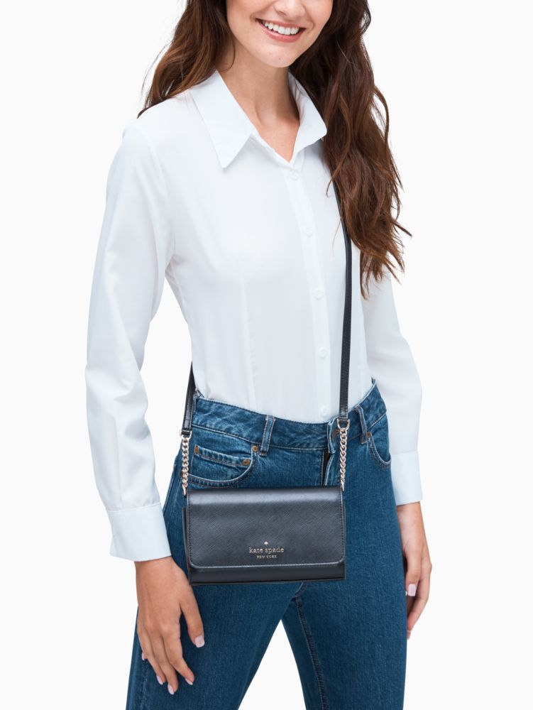 Kate Spade Staci Saffiano Flap Shoulder Crossbody Bag – Letay Store