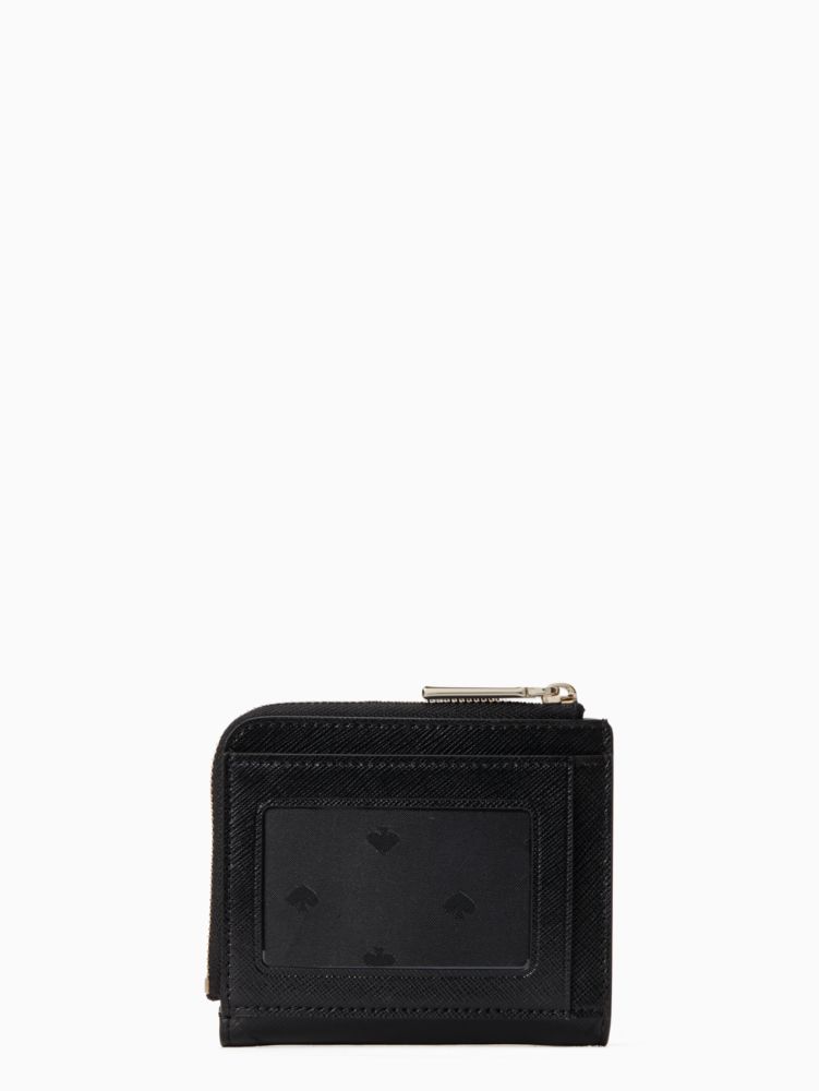 ステイシー スモール L-ジップ バイフォールド ウォレット, Black/Glitter, Product
