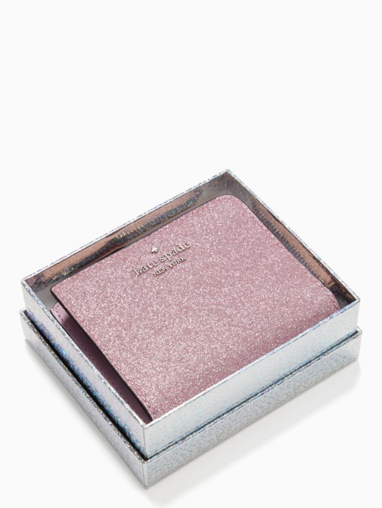 Lola Glitter Boxed Small L Zip Bifold Kate Spade Outlet