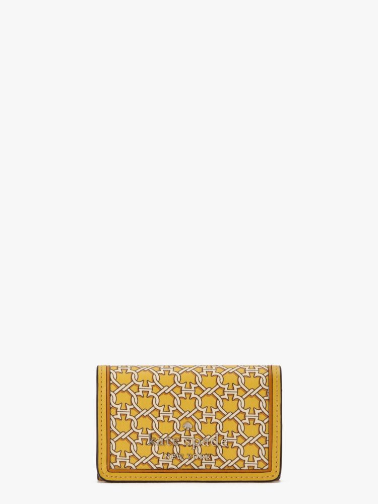 Kate Spade,スペード リンク キー ホルダー,財布小物,イエローマルチ