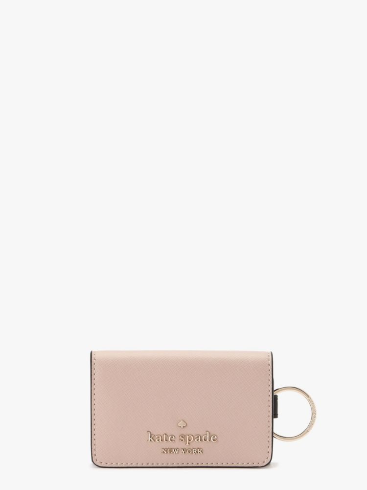 Kate Spade,ステイシー カラーブロック キー ホルダー,財布小物,ウォームベージュマルチ