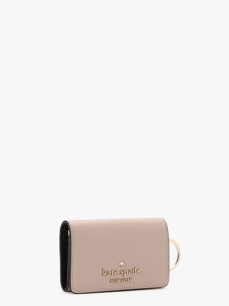 Kate Spade,ステイシー カラーブロック キー ホルダー,財布小物,ウォームベージュマルチ