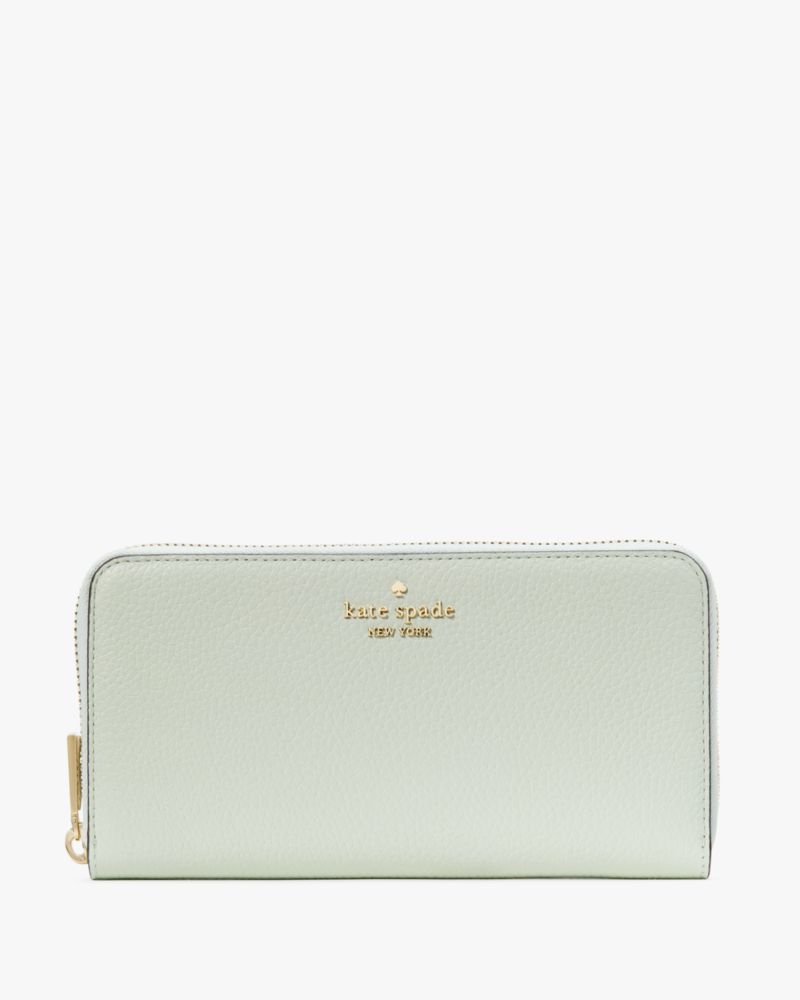 Kate Spade,Leila Large Continental Wallet,Lime Sherbert