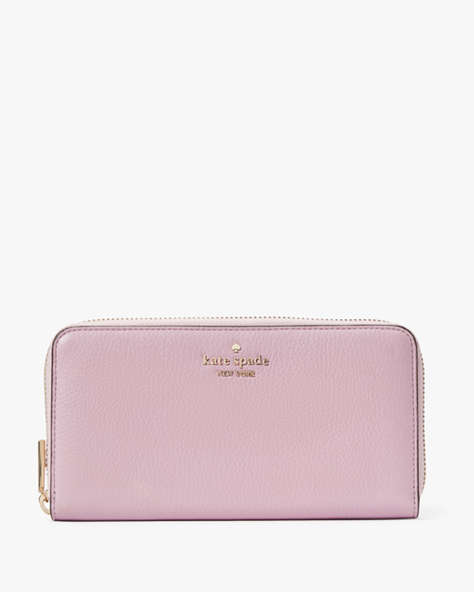 Kate Spade,Leila Large Continental Wallet,Quartz Pink