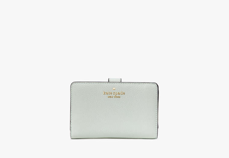 Kate Spade,Leila Medium Compact Bifold Wallet,Lime Sherbert
