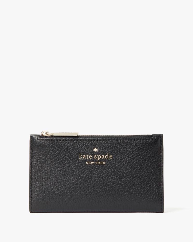 Kate Spade,Leila Small Slim Bifold Wallet,Black