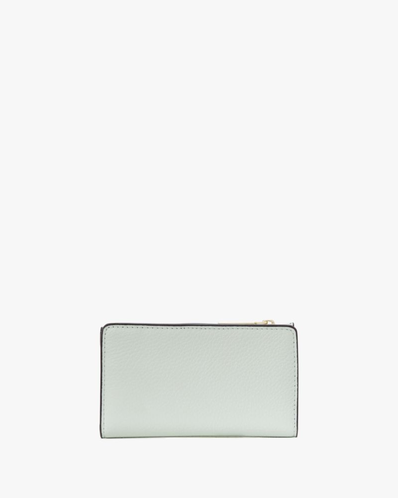 Kate Spade,Leila Small Slim Bifold Wallet,Lime Sherbert