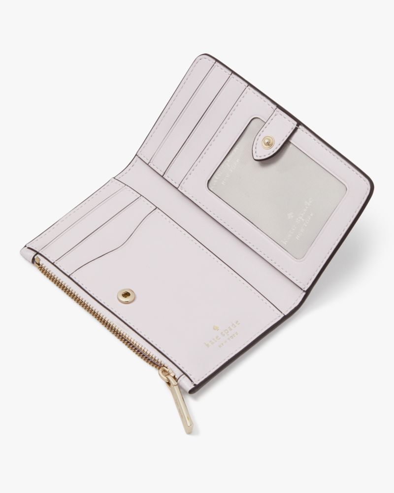 Kate Spade,Leila Small Slim Bifold Wallet,Lilac Moonlight