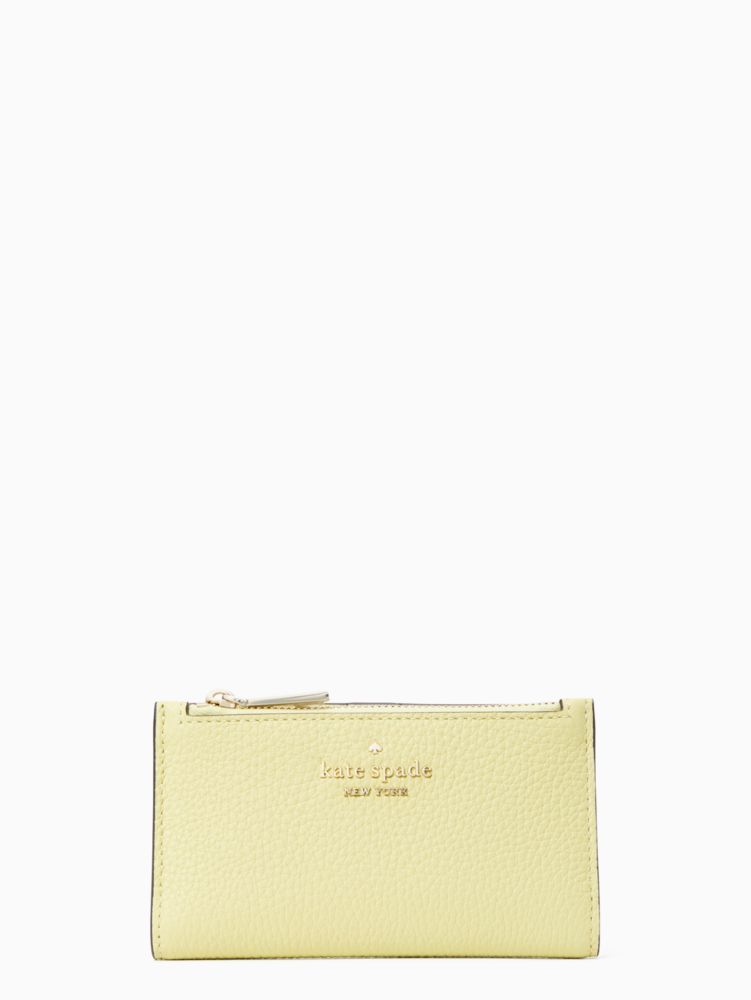 新色★Kate Spade★leila bifold wallet レザー折財布 wlr00395 Kate Spade New York Leila Small Slim Bifold Wallet Lilac