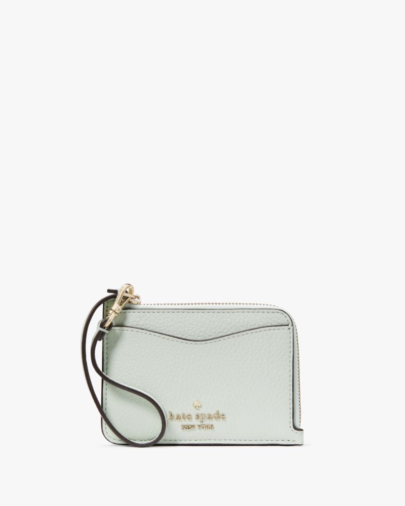 Kate Spade,Leila Small Cardholder Wristlet,Lime Sherbert