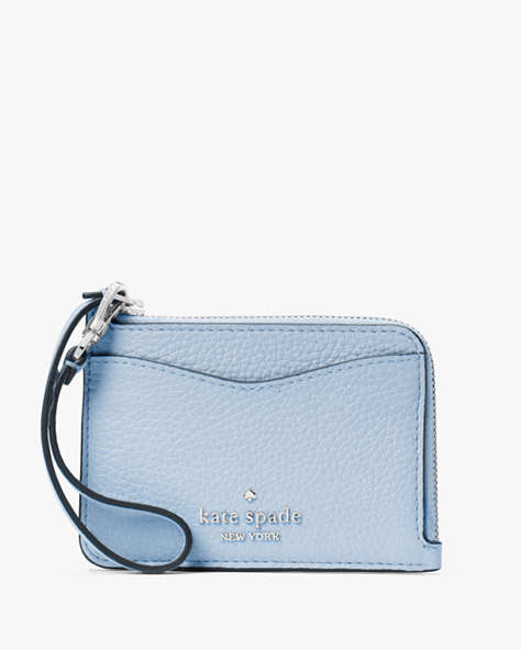 Kate Spade,Leila Small Cardholder Wristlet,Muted Blue