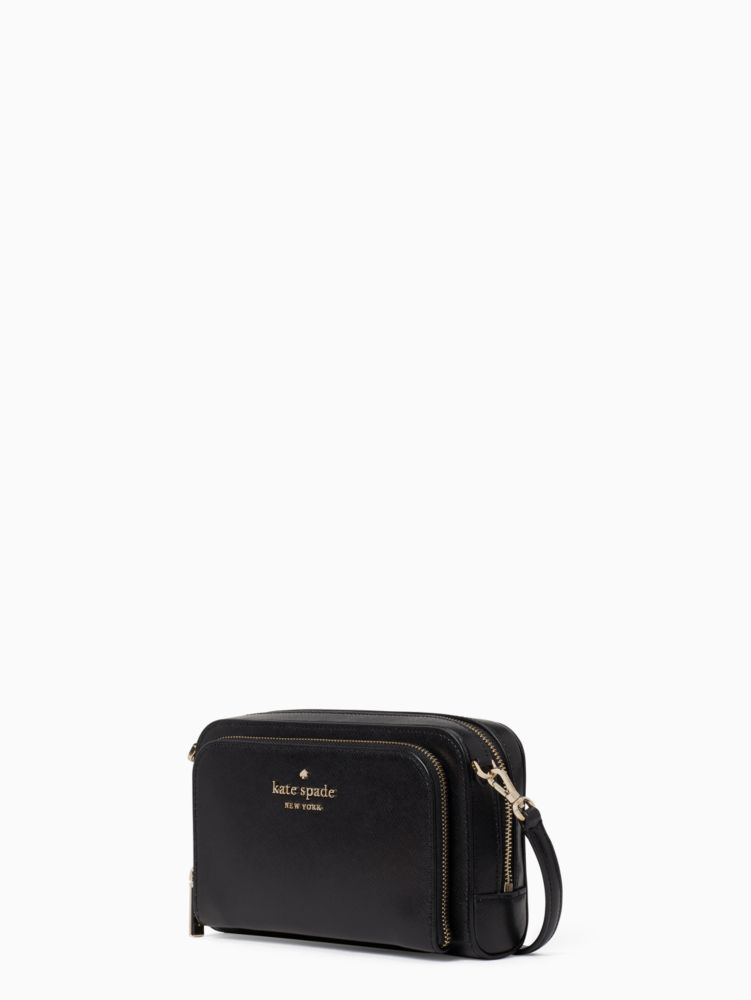 Kate Spade,ステイシー デュアル ジップ アラウンド クロスボディ,財布小物,ブラック