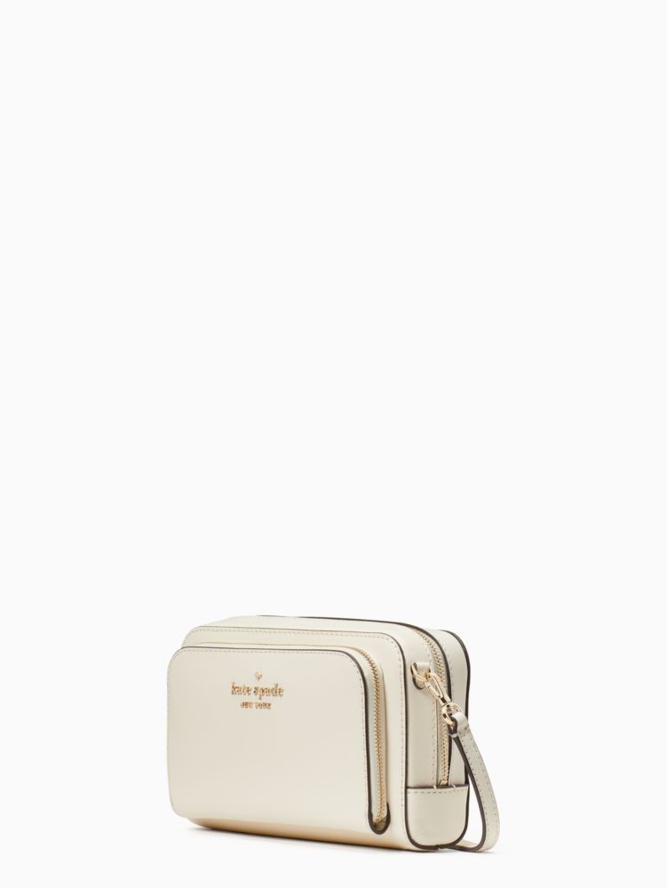 Kate Spade,staci dual zip around crossbody,crossbody bags,Parchment