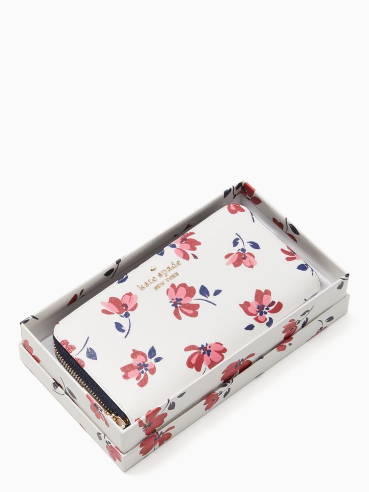 Staci Tea Garden Toss Boxed Large Continental Wallet | Kate Spade 