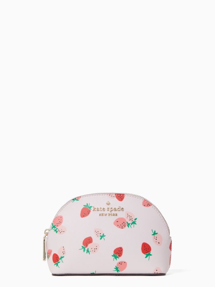 Kate Spade Staci Wild order Strawberries Small Dome Cosmetic