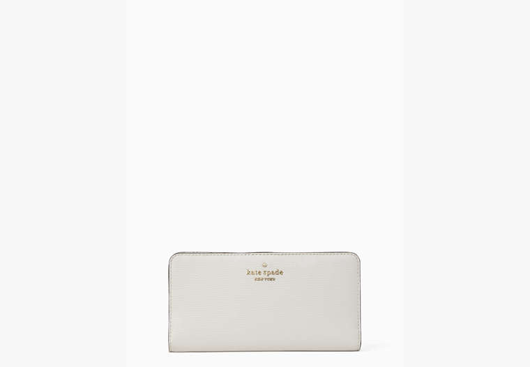 Kate Spade,darcy large slim bifold wallet,Parchment
