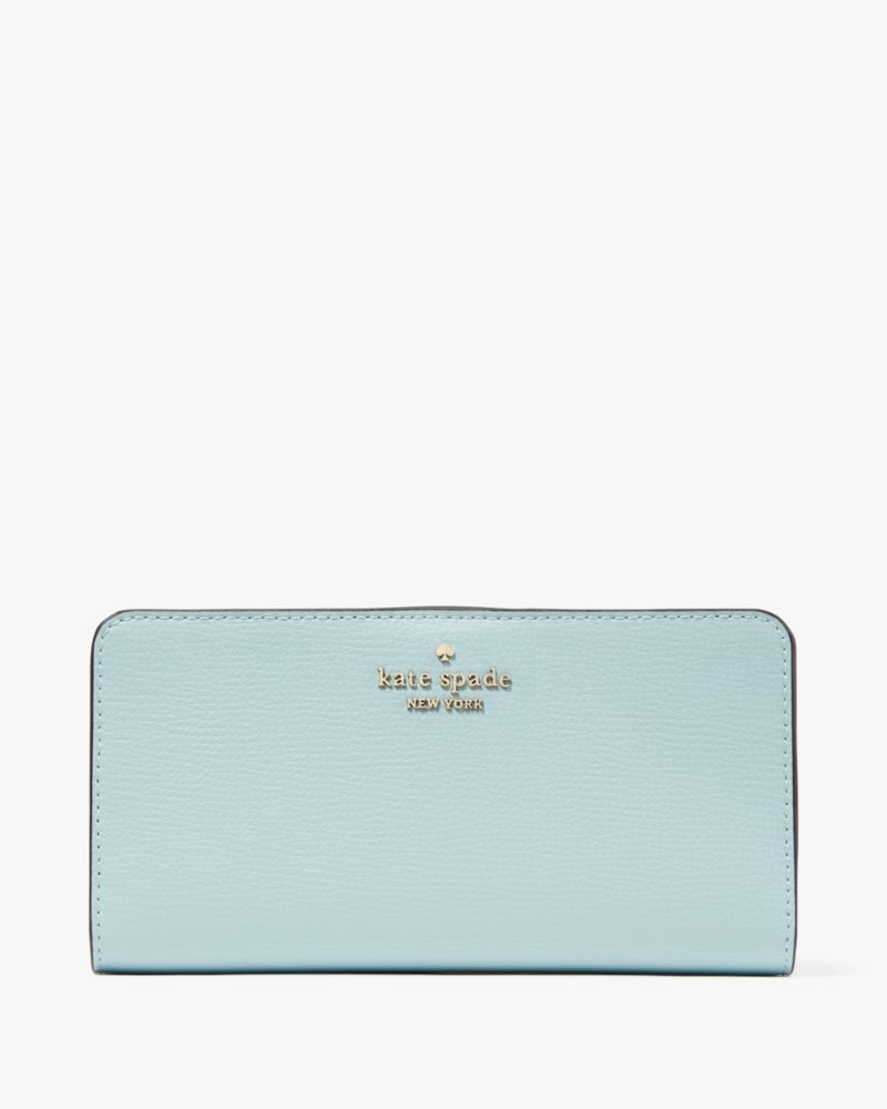 Kate Spade K9754 Bailey Pebble Leather Large Slim Bifold Wallet