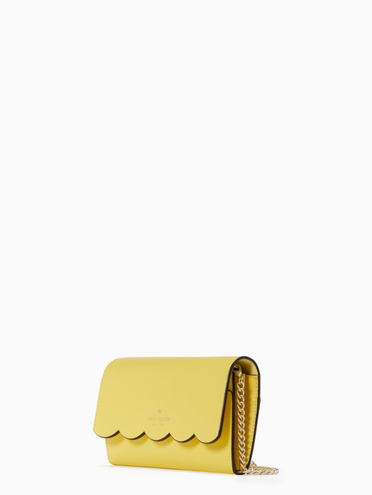 Kate Spade New York Leather Crossbody Bag - Yellow Crossbody Bags, Handbags  - WKA345761