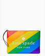 Kate Spade,rainbow large zip pouch,wristlets & pouches,