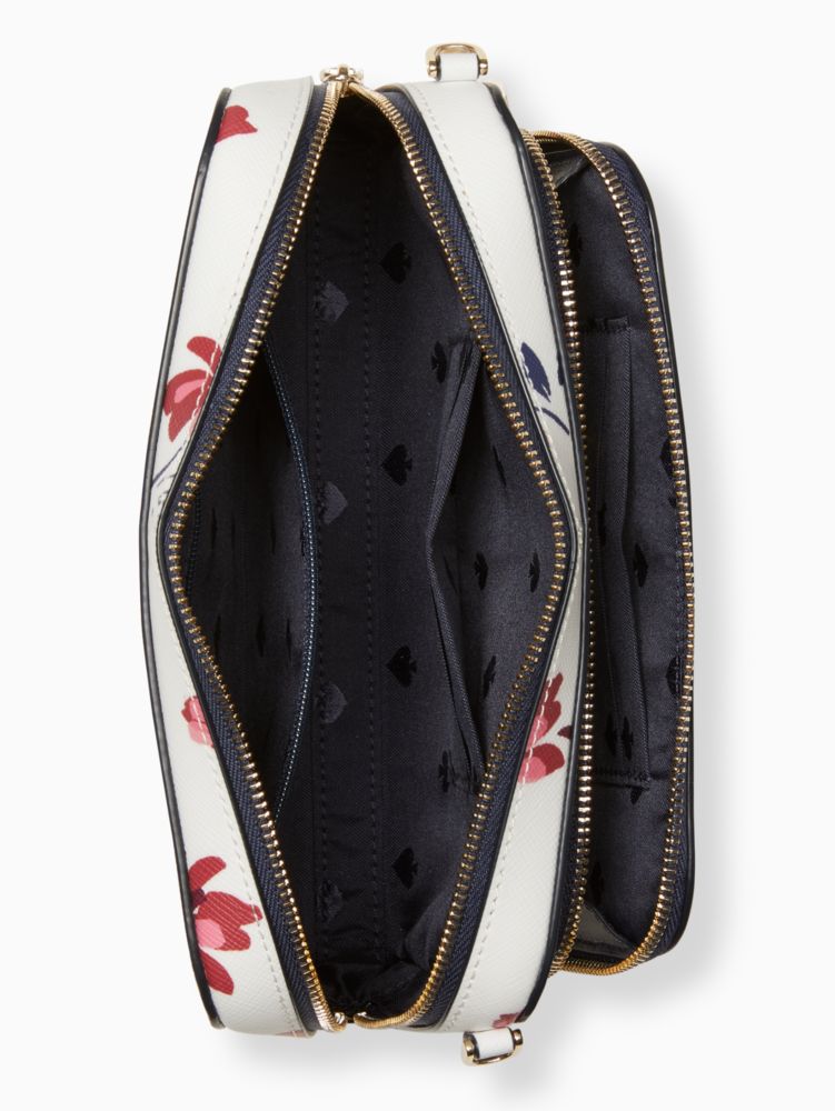 Staci Tea Garden Toss Dual Zip Around Crossbody | Kate Spade