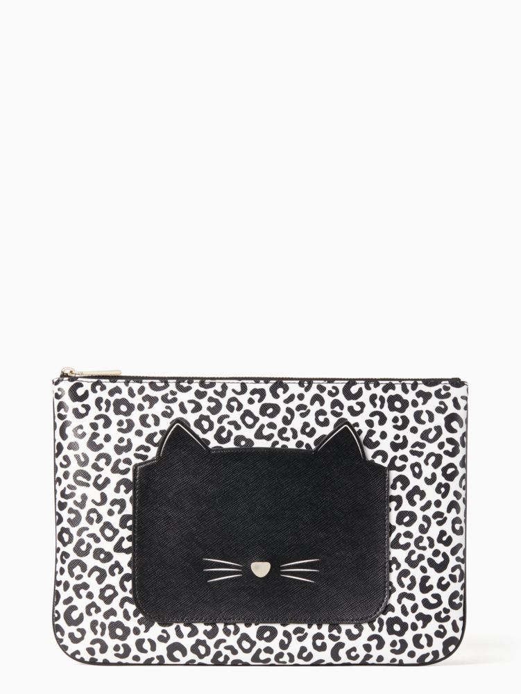 Kate spade cat clutch sale