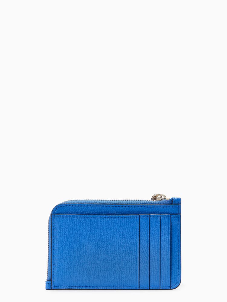 Kate Spade,darcy medium l zip card holder,Frisbee Blue