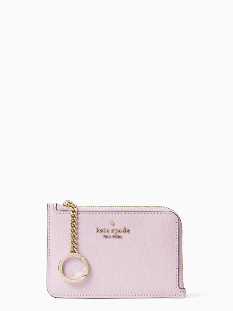 Kate Spade,ダーシー ミディアム L-ジップ カード ホルダー,財布小物,ペールアメジスト