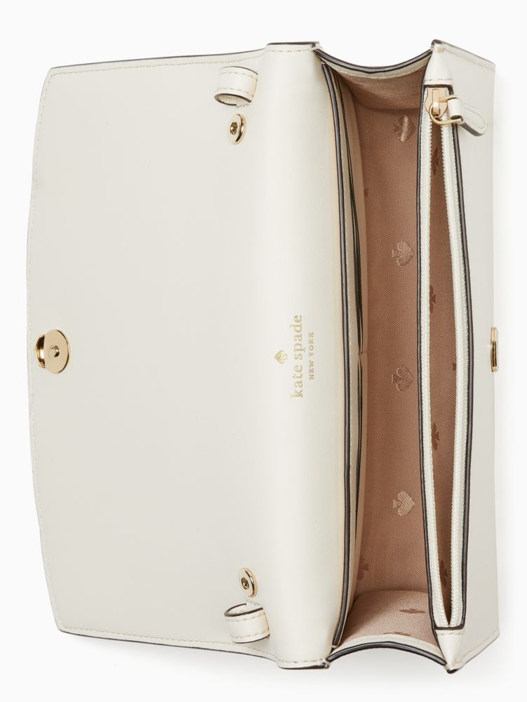 Kate Spade,ステイシー スモール フラップ クロスボディ,バッグ,パーチメント